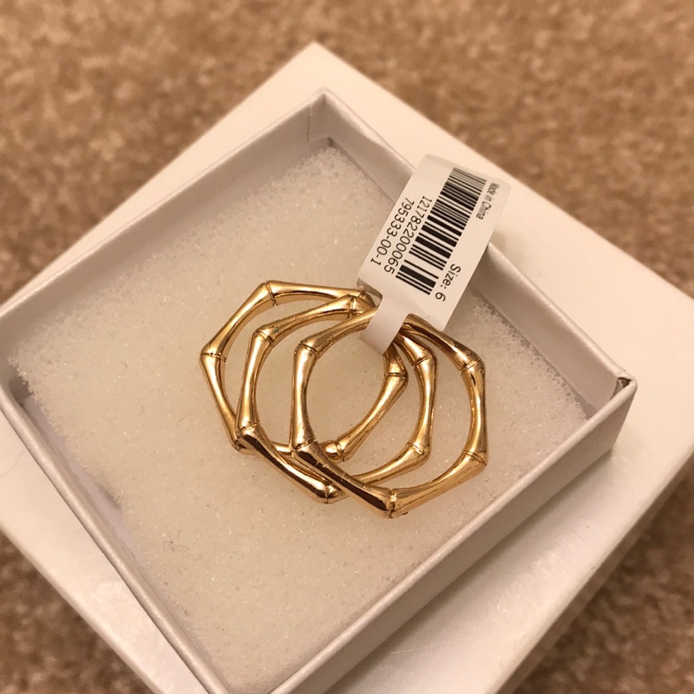 Set of 3 Stackable Gold Rings